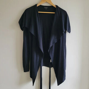 Aritzia Talula Babaton Open Drape Lagenlook Cardigan Silk Blend Basic